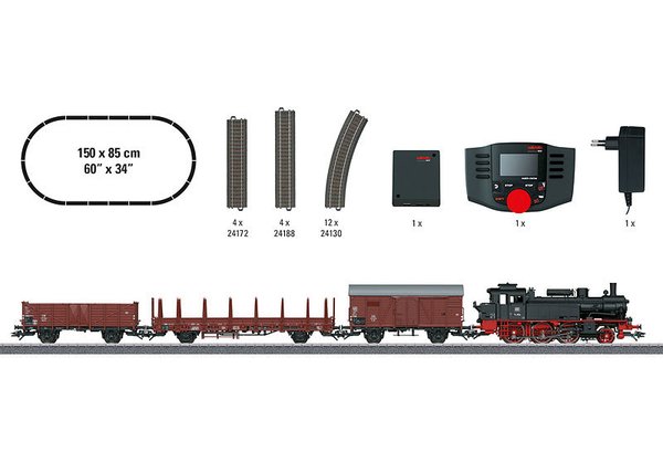 Märklin 29074 H0 Digital-Startpackung "Güterzug BR74 Epoche III". 230 Volt