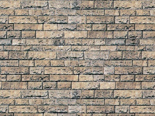 Vollmer  46038  H0 1x Mauerplatte Basalt aus Karton, 25 x 12,5 cm