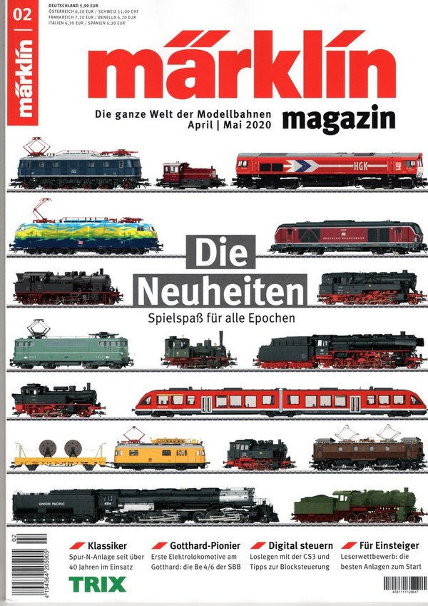 Zeitung Märklin Magazin 02/2020  April / Mai