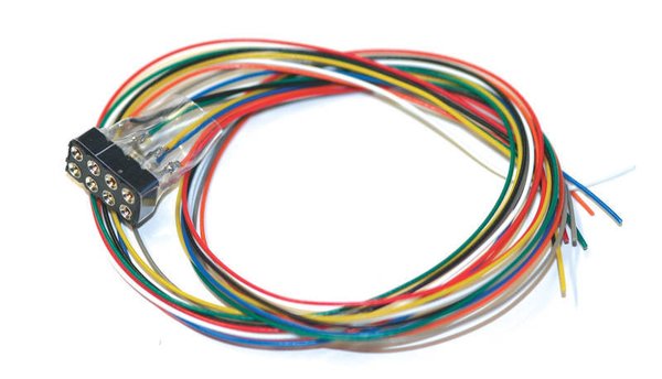 ESU 51950 Kabelsatz mit 8-poliger Buchse nach NEM 652, DCC Kabelfarben, 30cm Länge