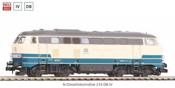 PIKO 40522 N Diesellokomotive 216 DB IV