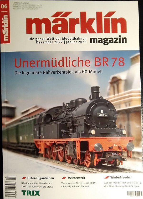 Zeitung Märklin Magazin 06 / 2022 Dezember 2022 / Januar 2023