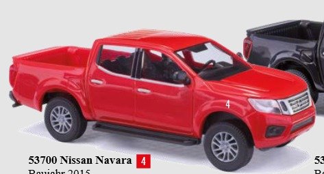 Busch 53700 H0 Nissan Navara rot