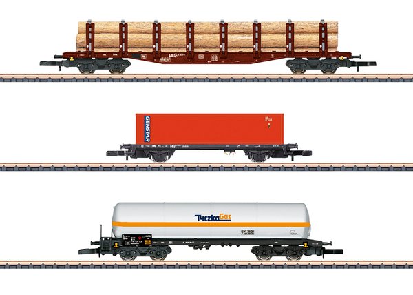 Märklin 82596 Z Güterwagen-Set mit gemischten Ladungen