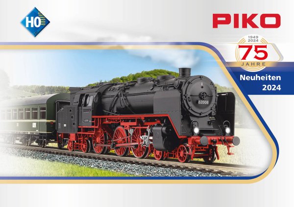 PIKO 99524 H0-Neuheiten Prospekt Modelleisenbahn / Gebäude 2024